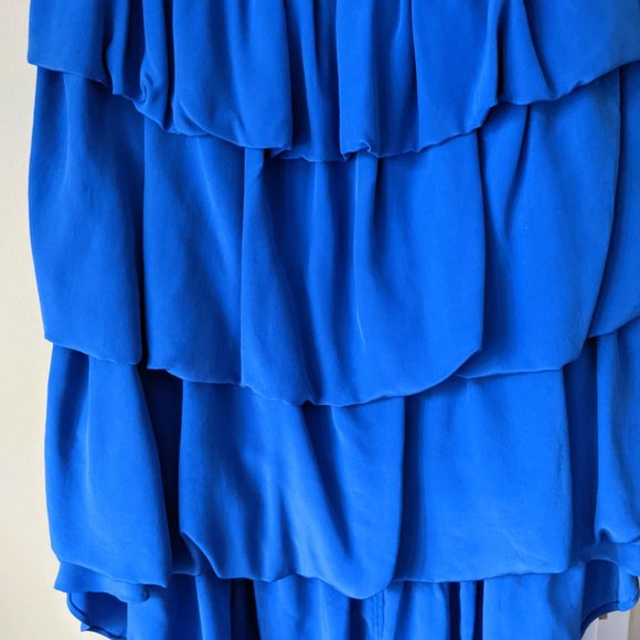 Beautiful royal blue strapless dress - Picture 4 of 4